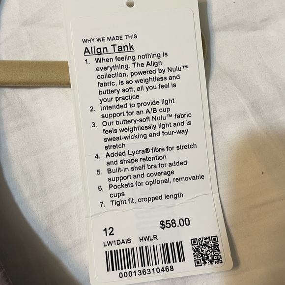 Never worn lululemon Align Tank :: snakeskin print - Picture 2 of 4